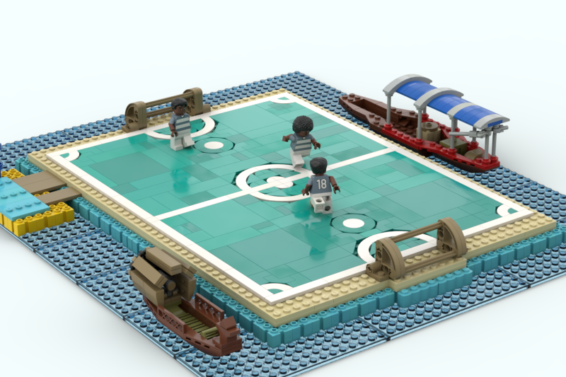 Lego soccer hot sale field