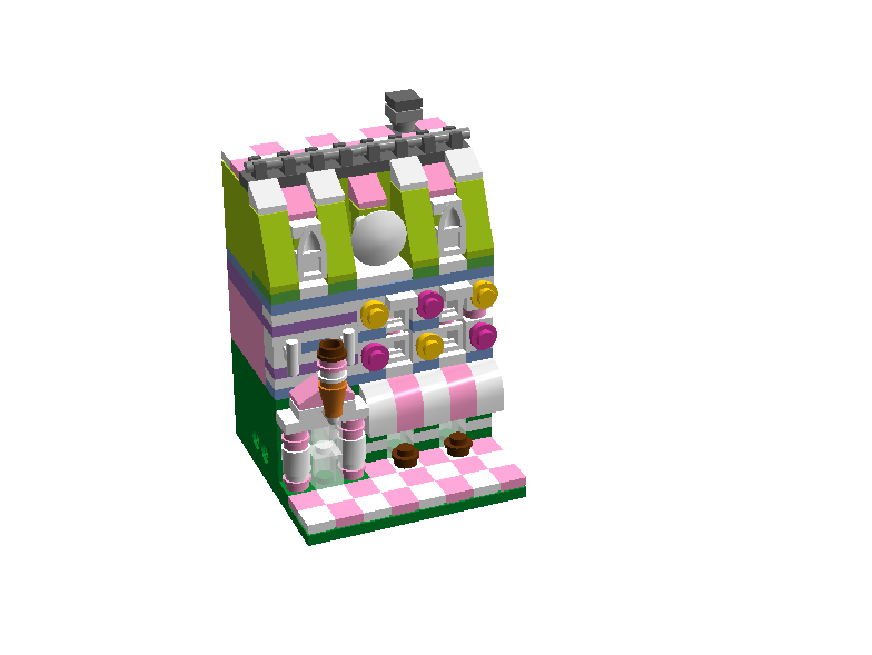 LEGO IDEAS Mini Modular Ice Cream Shop Cafe Baskin Robins Cold