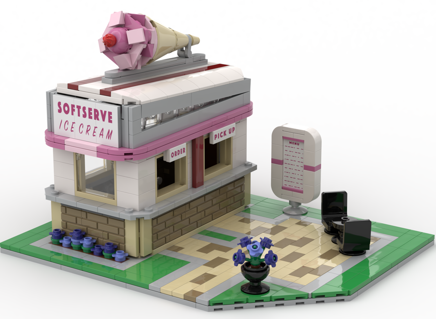 Lego ice sales cream stand