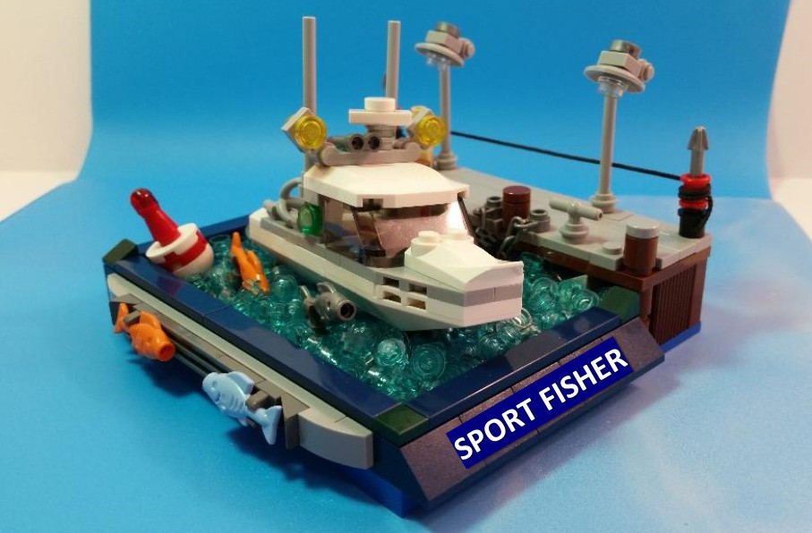 Lego discount fishing boat