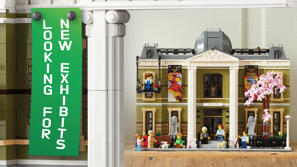 Museum store lego exhibit