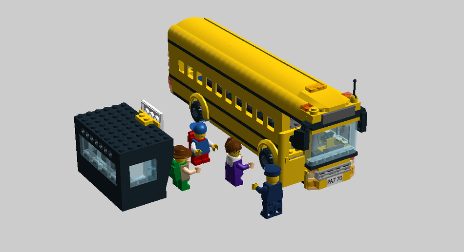 Lego city school discount bus