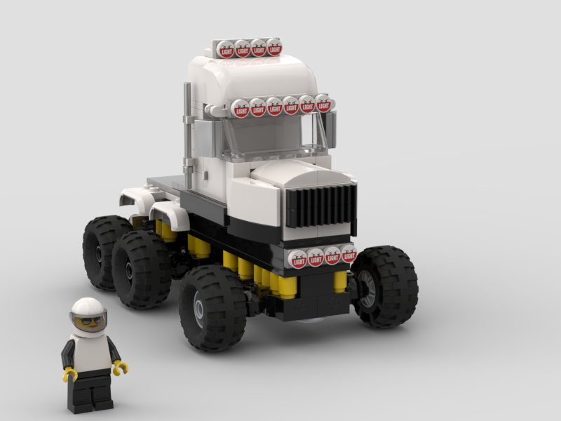 Lego tractor sales trailer truck