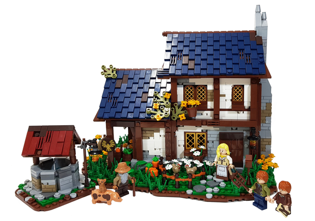 lego medieval village moc