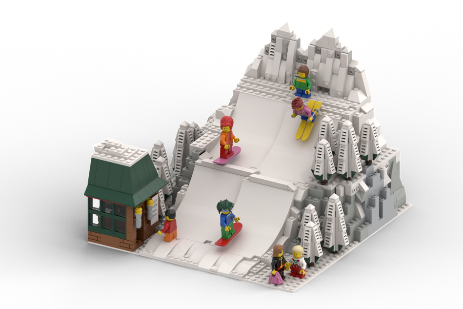 Lego best sale snow mountain