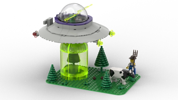 Lego store alien ufo