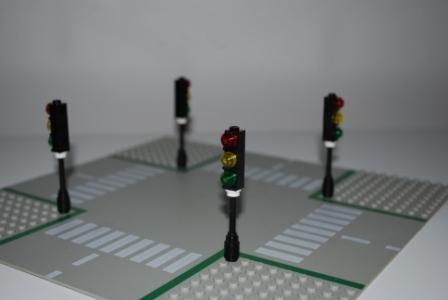 Lego traffic light hot sale