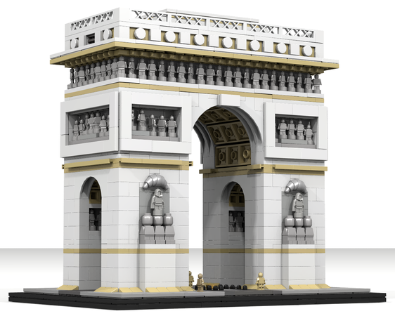 arc de triomphe lego architecture