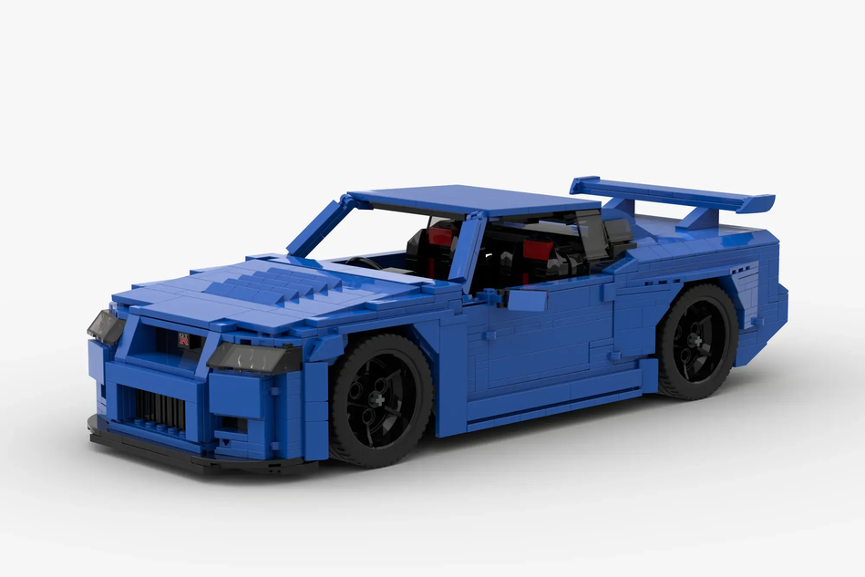 LEGO MOC Skyline GT-R (R34 Blue Version) Inspired By LEGO, 52% OFF