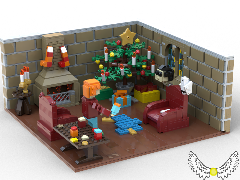 LEGO IDEAS Recreating a Magical Harry Potter Holiday Scene My body s gone