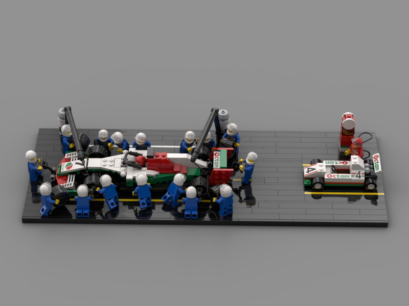 Lego pit sales lane