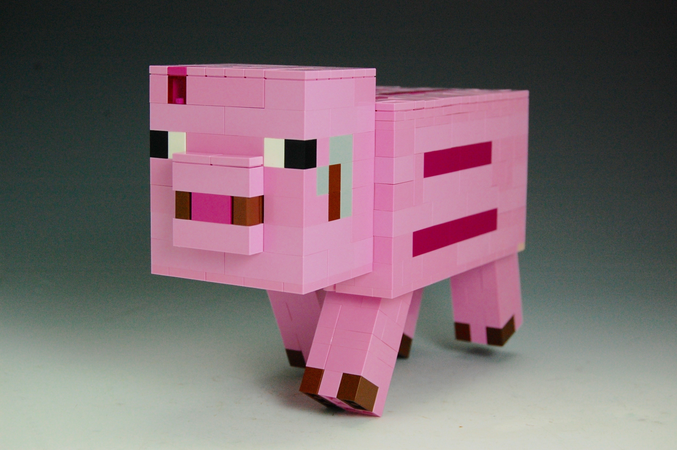 lego minecraft pig