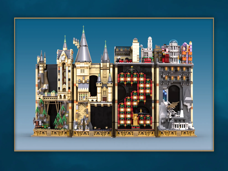 Lego hogwarts display outlet ideas