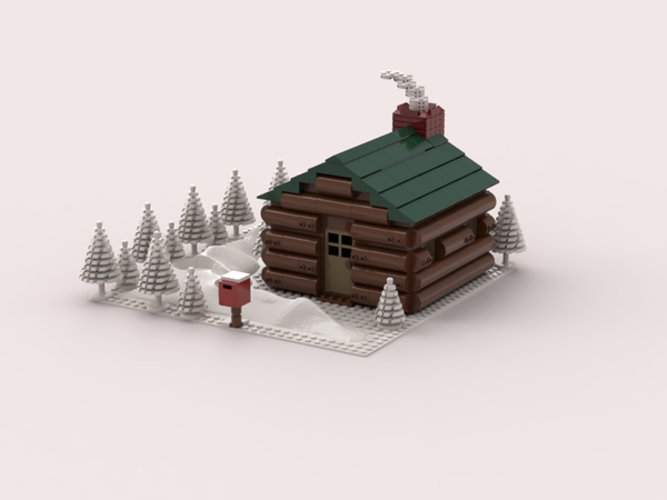 lego log cabin