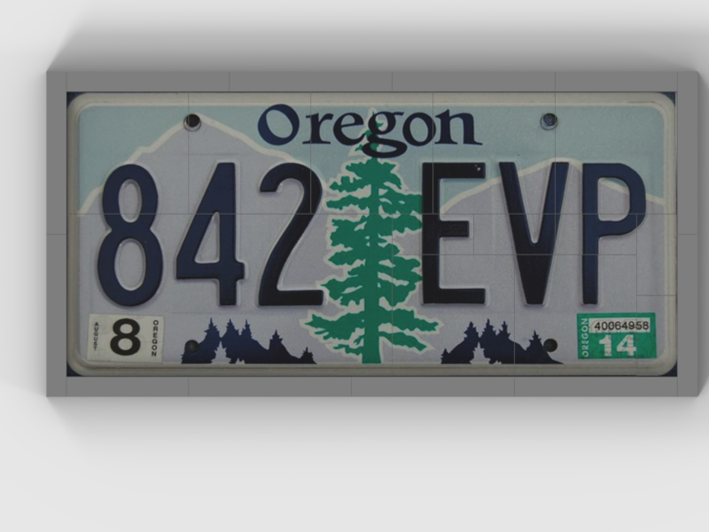 LEGO IDEAS Oregon License Plate