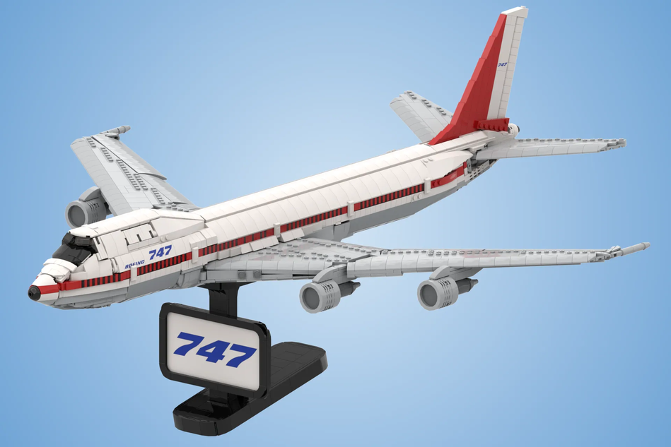 Lego blue passenger discount plane