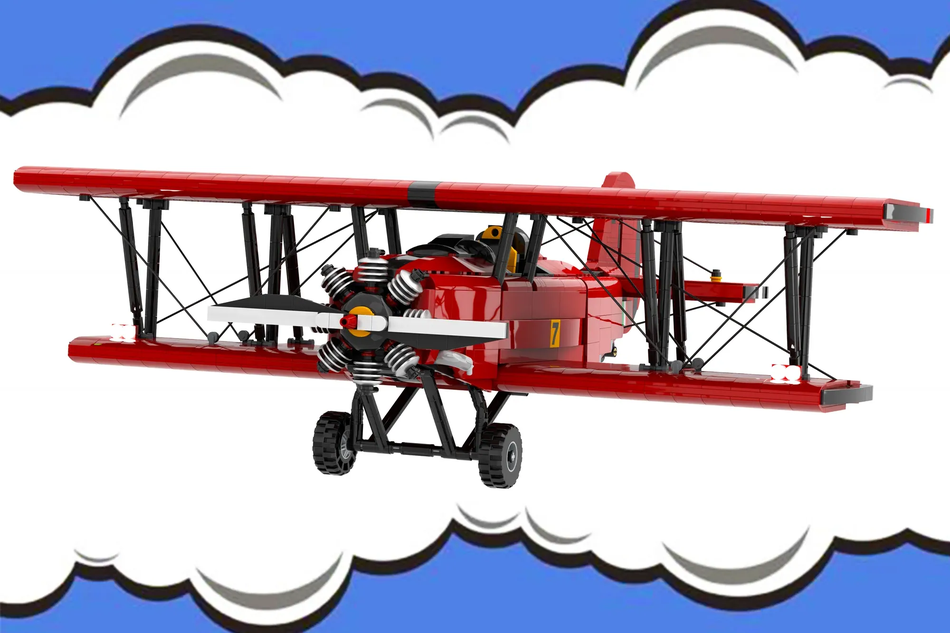 Biplane lego clearance