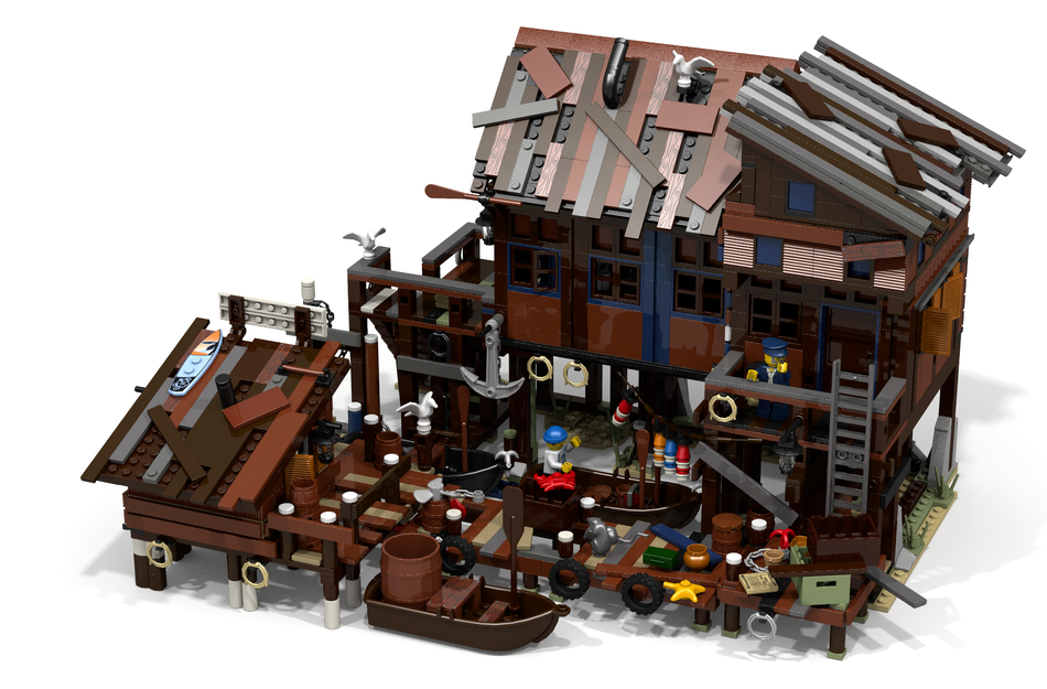 Custom Dock/Fishing Village! (Survival) : r/LEGOfortnite