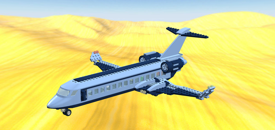 lego private jet inside