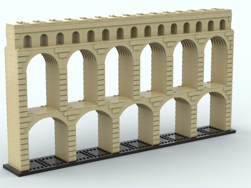 roman aqueduct model