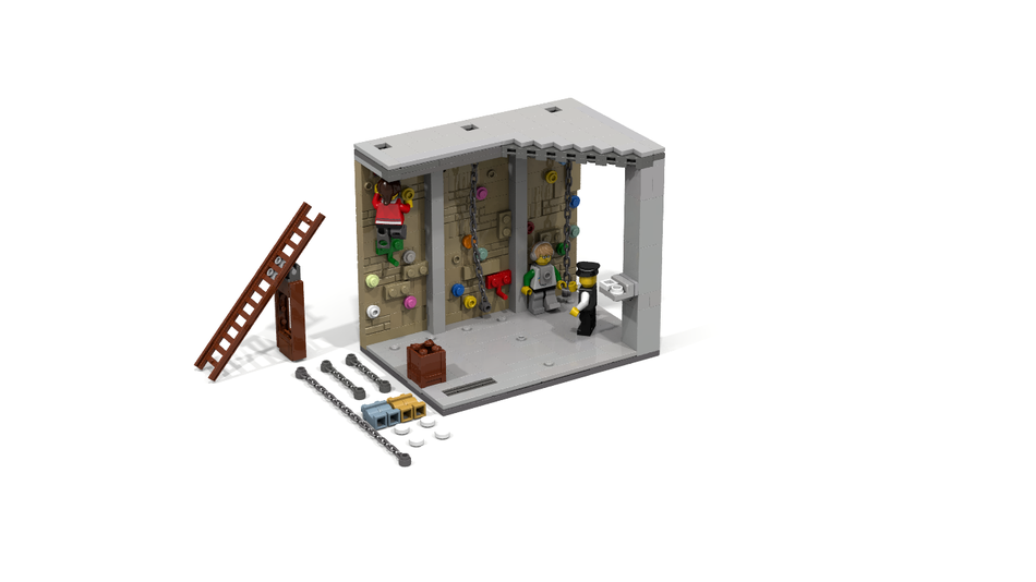 Lego rock hot sale climbing wall