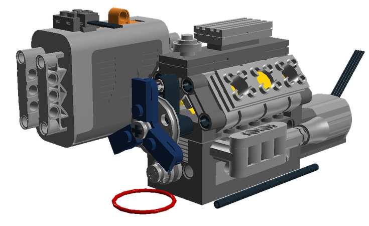 lego technic engine v8