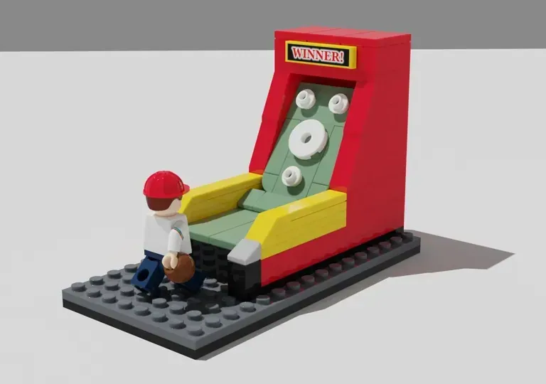 Lego 2025 skeeball machine