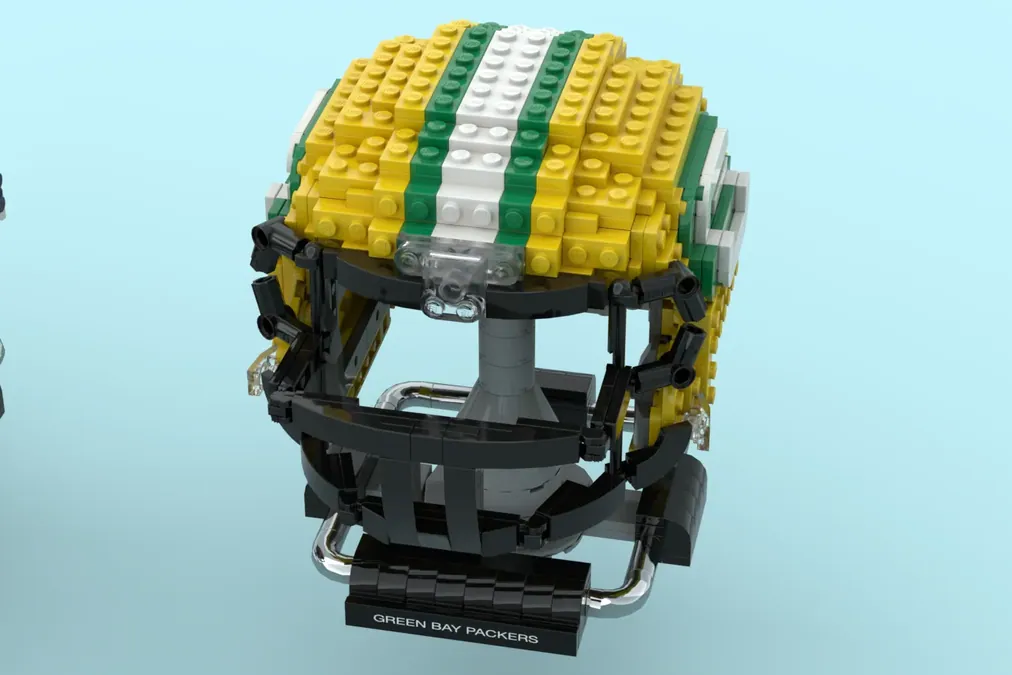 LEGO IDEAS - Packers and Bears NFL Helmets