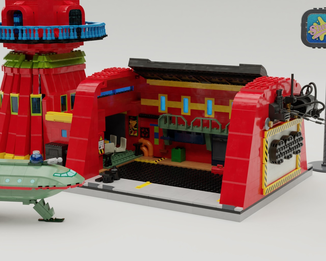 LEGO IDEAS Blog 10K Club Interview The Futurama Planet Express Headquarters by Thomas Wosch