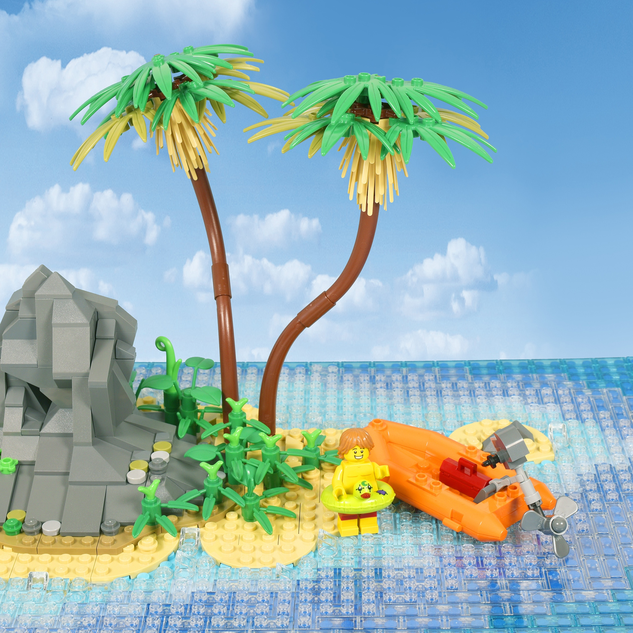 Lego desert hot sale island