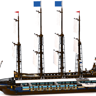 lego bluecoat frigate