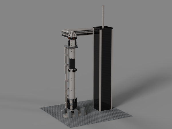 lego rocket launch pad