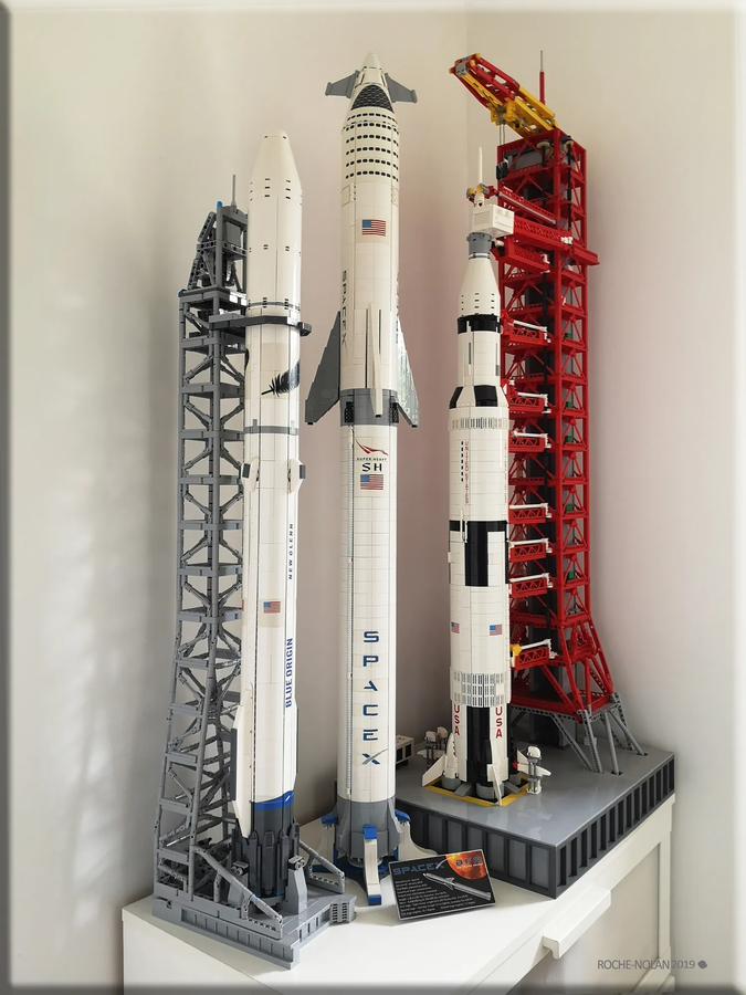 Lego space launch discount system