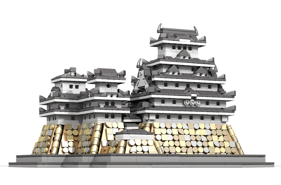 未使用】姫路城が描かれた姫路革の名刺入れ 旧姫路城 Himeji Castle