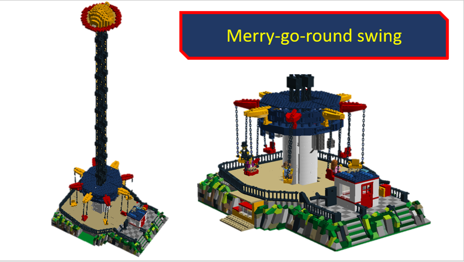 Merry go store round lego set