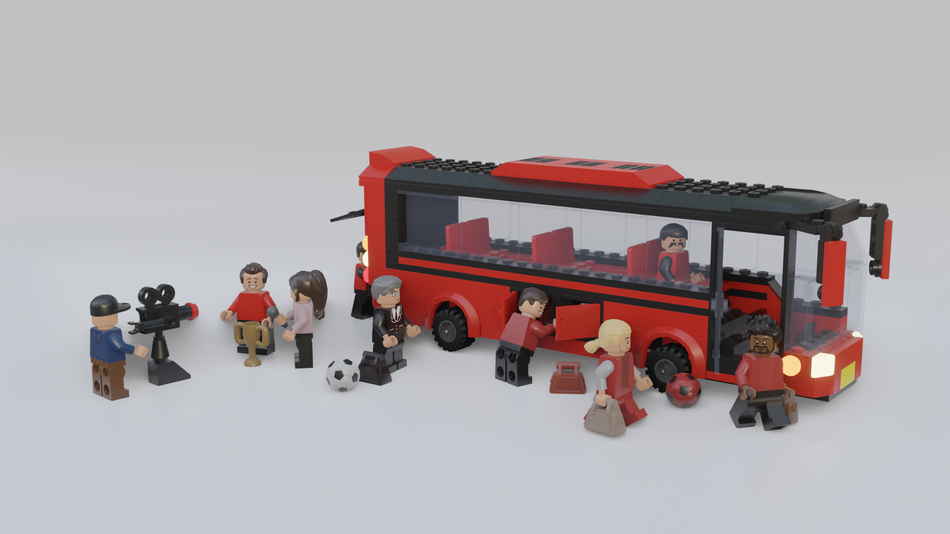 LEGO IDEAS Build United Manchester Players Arriving To The