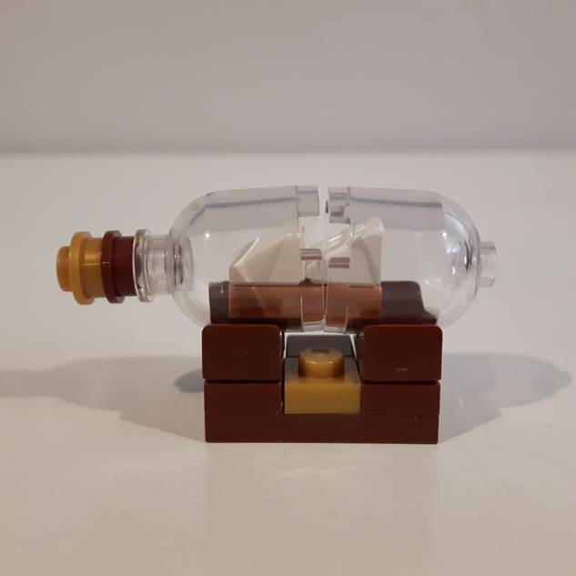 Lego glass cheap bottle ship