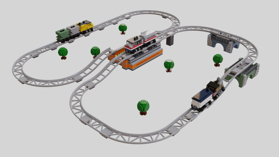 Small lego store train set