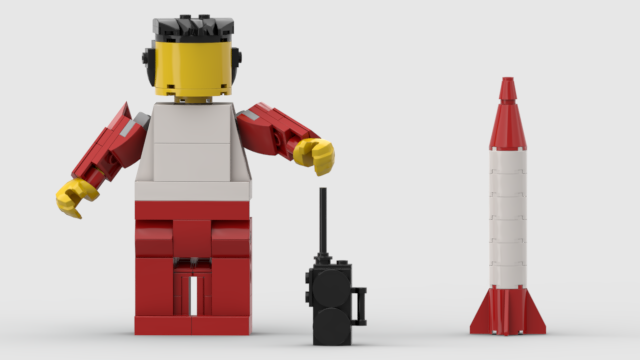 Easy best sale lego rocket