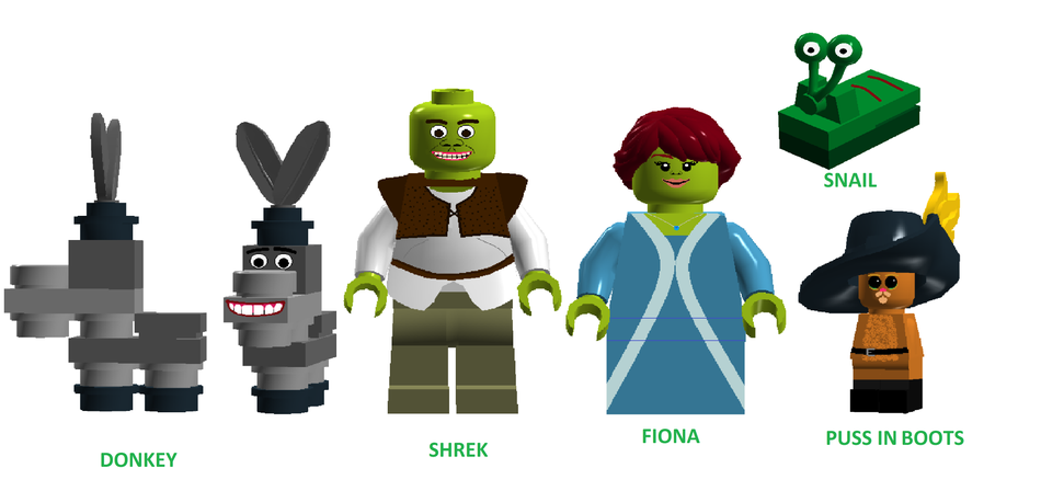 Lego 2025 shrek minifigures