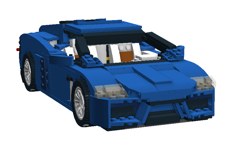 Lego blue lamborghini hot sale