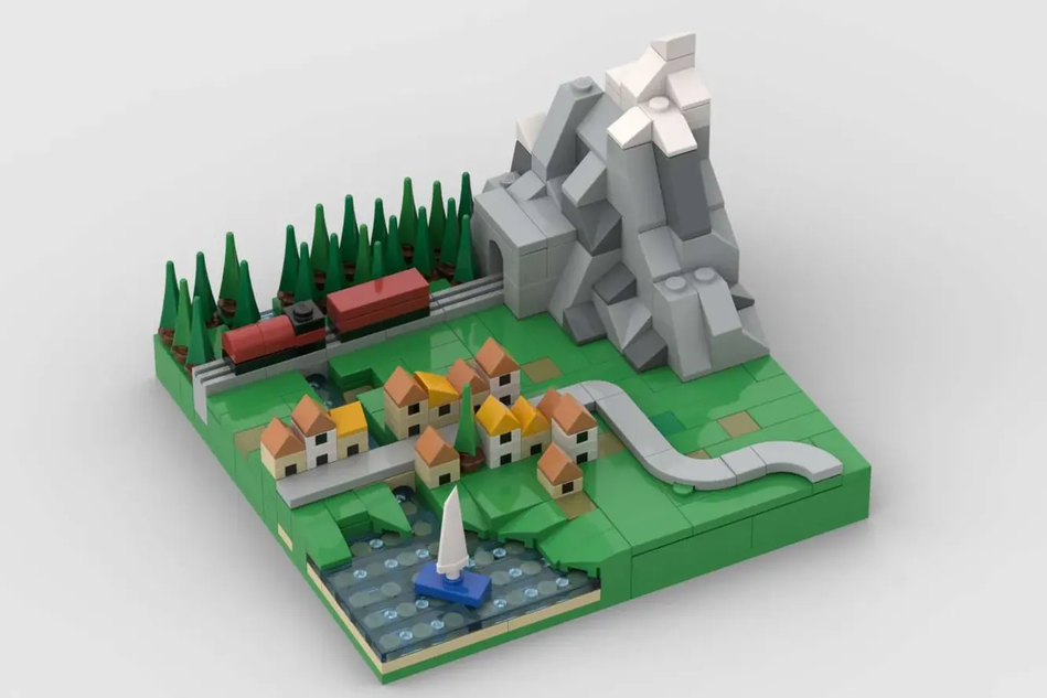 Lego mountain store