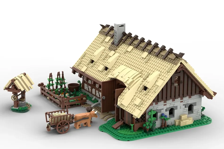 LEGO IDEAS - Medieval Fortified Farm and Stables