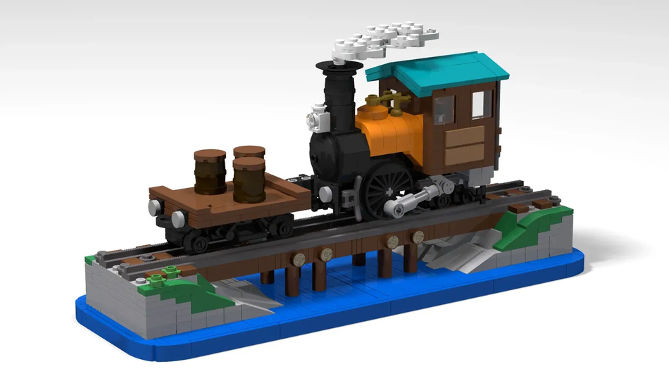 Lego discount steampunk train