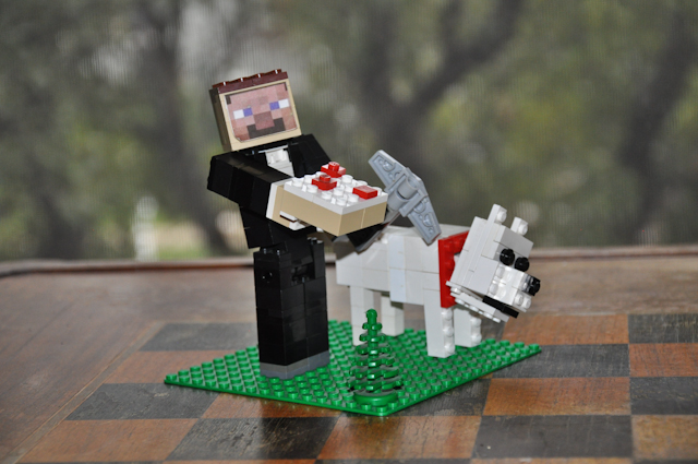 Lego minecraft dog new arrivals