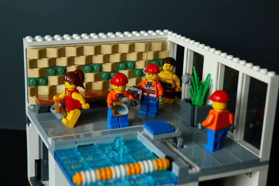 Lego best sale pool house