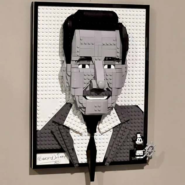 LEGO IDEAS - 100 years of fairytales! - Walt, a Portrait Painted in Brick