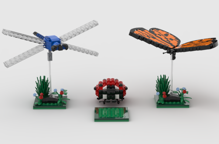 LEGO IDEAS LEGO Insects A Ladybug Butterfly Dragonfly