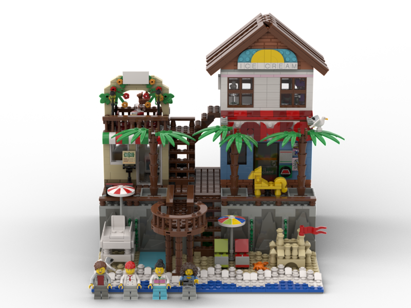 Lego beach best sale house ideas