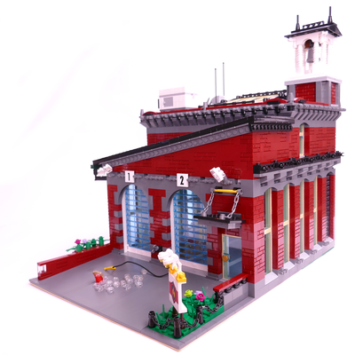 lego fire station moc